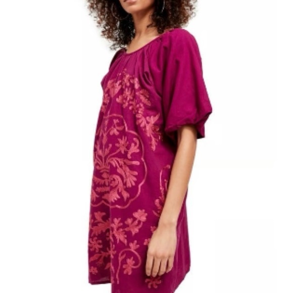 Free People Fiona Embroidered Mini Dress
Magenta XS - Picture 4 of 9